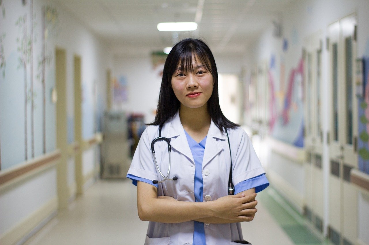 Young female healthcare worker